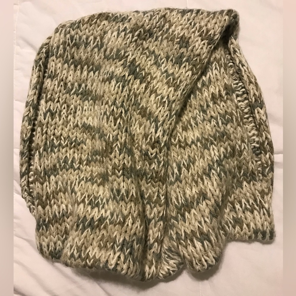 Infinity scarf, gray variegated